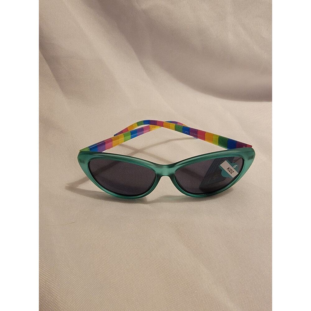 Piranha KIdz Sunglasses Rainbow Arms Green Frames Style # 62159